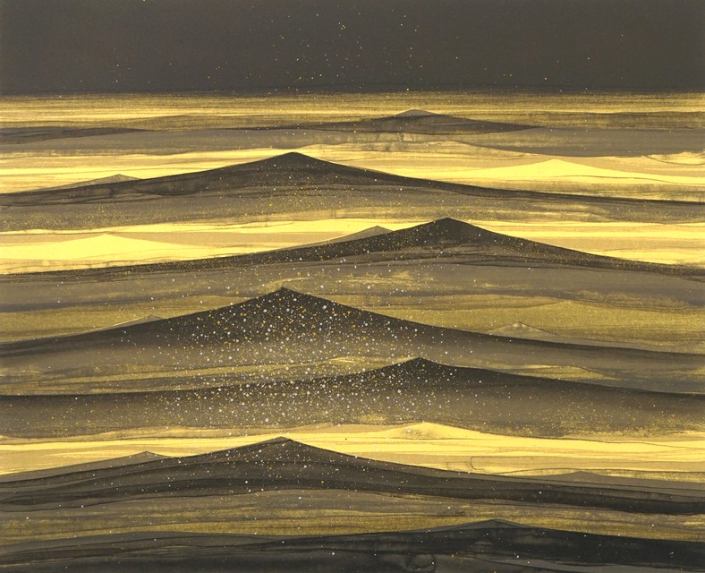 千住博の絵画作品　タイトルは、タイドウォーターI